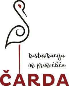 un logo pour un restaurant de tirana dans l'établissement Restavracija in prenočišča ČARDA, à Martjanci