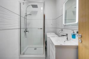 Vannituba majutusasutuses Fonyód Beach Apartment