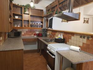 Kuchyňa alebo kuchynka v ubytovaní Ubytovanie pod Hradom