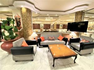 TV a/nebo společenská místnost v ubytování Silk Road Hotel