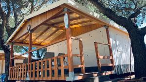 Balkón nebo terasa v ubytování Glamping Tents - Camp Adriatic