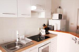 Kuchyň nebo kuchyňský kout v ubytování Apartman Eli 2