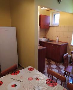 Kuchyň nebo kuchyňský kout v ubytování Kwatery prywatne Agnieszka i Paweł Kuźlak