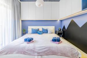 Posteľ alebo postele v izbe v ubytovaní Apartament Nad Potokiem Skrzyczne Residence + 33 fotografií