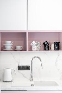 Kuchyňa alebo kuchynka v ubytovaní Apartament Nad Potokiem Skrzyczne Residence