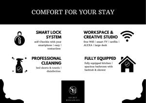Sijil, anugerah, tanda atau dokumen lain yang dipamerkan di SECRET HIDEAWAYS boho ARTstudio mit smartHome nahe City l Messe l Hbf