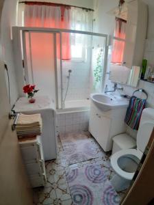 Koupelna v ubytování Apartmani Luce