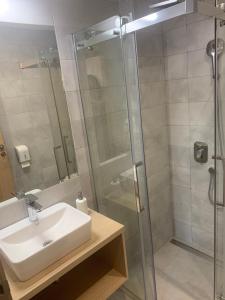 Bilik mandi di Garni hotel Vir