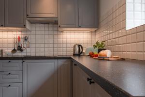 Kuchyň nebo kuchyňský kout v ubytování Apartamenty nad Potokiem