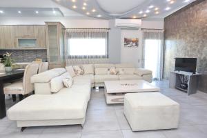 Posezení v ubytování Garden Villa Afytos