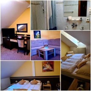 Postel nebo postele na pokoji v ubytování Hotel Čierny Orol