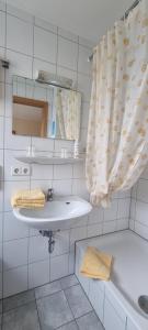 Koupelna v ubytování Hotel Seehalde