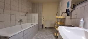 Koupelna v ubytování Hotel Seehalde