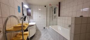 Koupelna v ubytování Hotel Seehalde