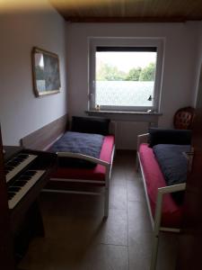 Posezení v ubytování Heidehaus Hodenhagen