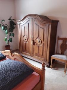 Postel nebo postele na pokoji v ubytování Heidehaus Hodenhagen