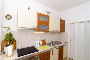 Kuchyň nebo kuchyňský kout v ubytování Apartment Red Orange