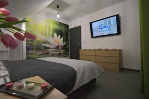 Krevet ili kreveti u jedinici u okviru objekta Lily - Sunny Flowers Apartments