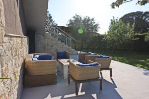 Posezení v ubytování Garden Villa Afytos