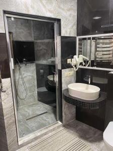 Kylpyhuone majoituspaikassa Vershyna