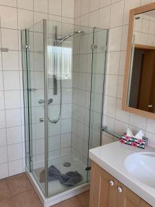 Ванна кімната в Ferienwohnungen Bella Vita