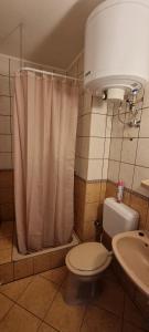 Koupelna v ubytování Bangó Vendégház