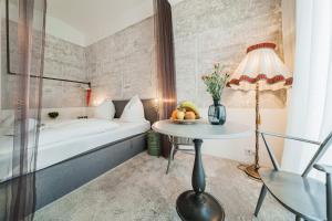 Posteľ alebo postele v izbe v ubytovaní easy flat Augarten
