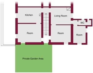 a schematic diagram of the physics garden area at Da TILLI alla Fornace - Agriturismo in Montaione