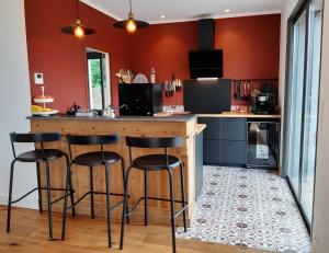 U Castellu, l' hôtel particulier的厨房或小厨房