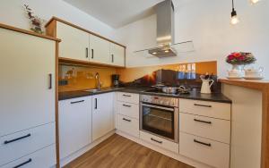 Kuchyňa alebo kuchynka v ubytovaní Hochwart Apartment - in der Nähe der Liftstation Schönleiten
