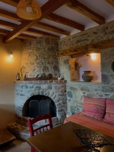 Posezení v ubytování Lithos Homes