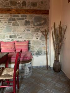 Posezení v ubytování Lithos Homes