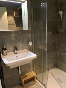 Kúpeľňa v ubytovaní Apartmán U Kola na Brčálníku + 9 fotografií