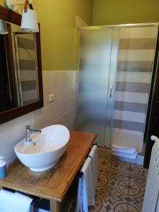 A bathroom at Casa Bellocchio