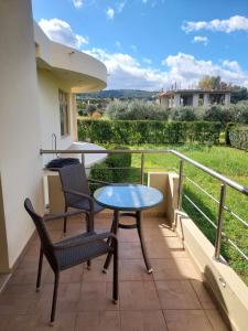 A balcony or terrace at Stelia Luxury apartments
