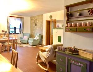 Posezení v ubytování Landhaus Weinblick