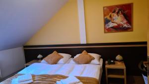 Postel nebo postele na pokoji v ubytování Hotel Čierny Orol