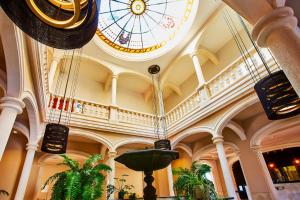 a building with a domed ceiling with plants in it at The Level at Meliá Villaitana in Benidorm