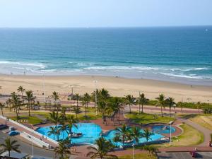 vista sulla spiaggia dal resort di Durban Spa a Durban