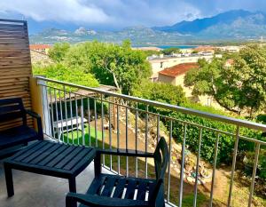 A balcony or terrace at APPARTEMENT LES COLLINES