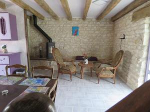 Posezení v ubytování Lalot gîte