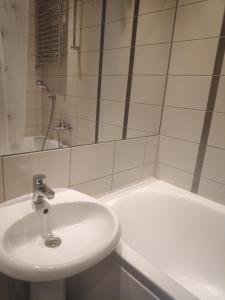 Koupelna v ubytování Majaka Apartment