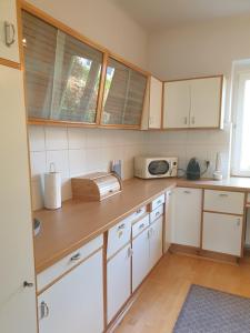 Kuchnia lub aneks kuchenny w obiekcie FAMILY APARTMENT LINZ Wohnen mit Garten am Fusse des Pöstlingbergs TOP LAGE Villenviertel