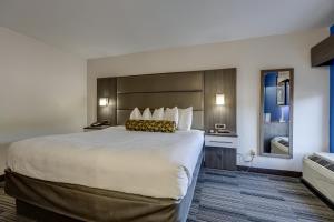 a hotel room with a large bed in a room at Alexis Inn and Suites Hotel in Nashville