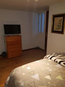 A television and/or entertainment centre at Central Apartment Madrid