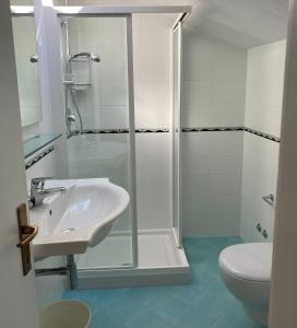 Koupelna v ubytování Hotel Chery