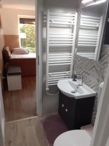 A bathroom at Rózsadomb apartman