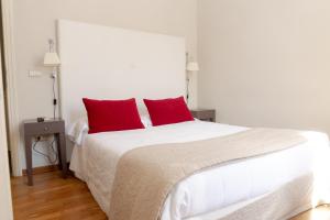 Postel nebo postele na pokoji v ubytování Hotel Clitunno