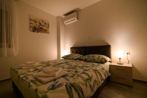 Postel nebo postele na pokoji v ubytování Luxury apartment with swimming pool Ana