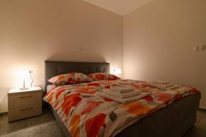 Postel nebo postele na pokoji v ubytování Luxury apartment with swimming pool Ana